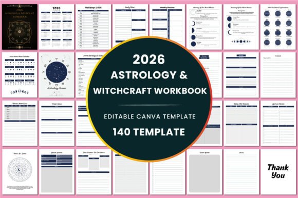 2026 Astrology Witchcraft Workbook: Your Celestial Companion for Intentional Living