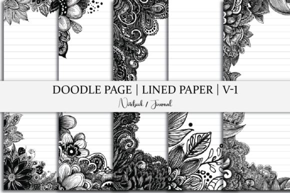 Doodle Page Lined Paper Journal: A Creative, Practical Tool for Writers, Students & Planners