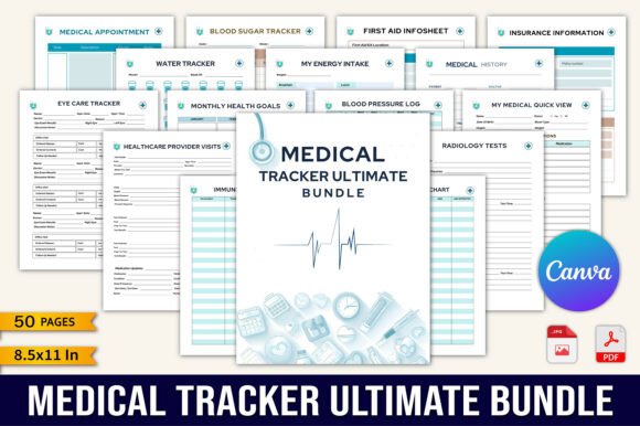 Medical Tracker Ultimate Bundle: Your Health History, Organized with Purpose