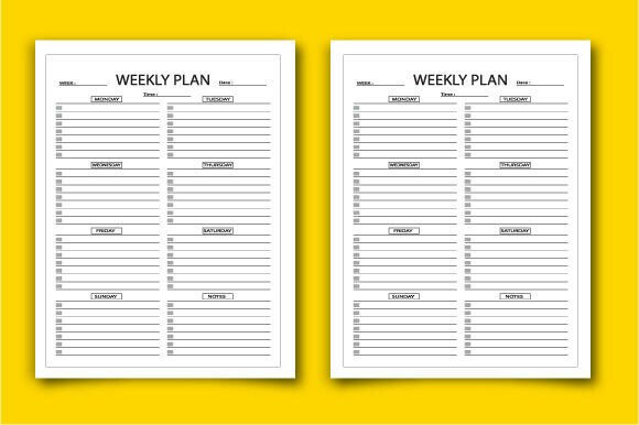 New Weekly Planner Kdp Template Amazon: A Precision-Crafted Interior for High-Performing KDP Listings