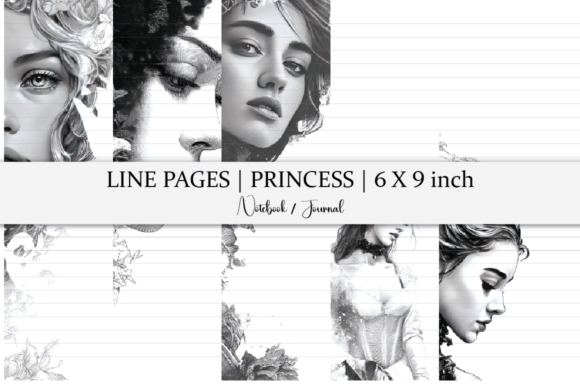 Notebook Line Pages Princess