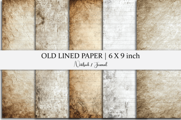 Old Notebook Paper Vintage Lined Paper