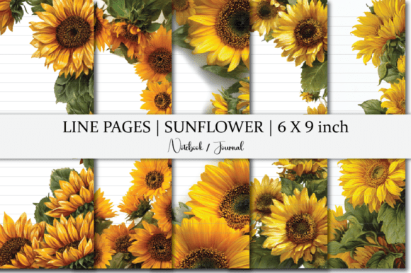 Sunflower Notebook Lined Paper: A Thoughtful Digital Tool for Writers, Students, and Creatives